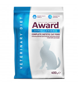 Award Veterinary Diet HYPOALLERGENIC, корм д/кошек при аллергии